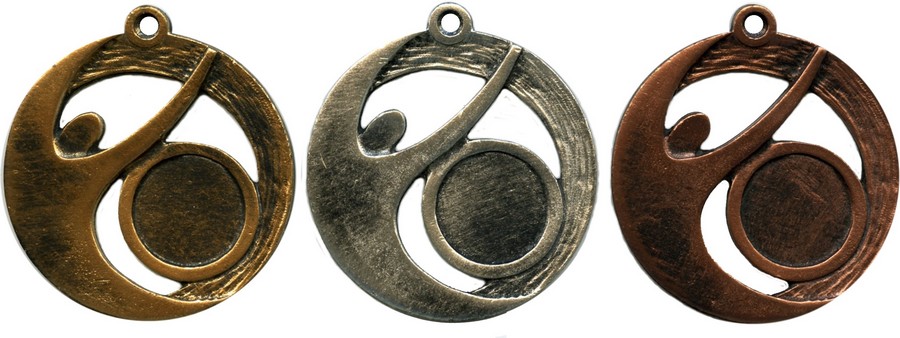 Neutraal Medaille goud-zilver-brons MTL431